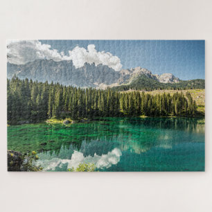 Lake Carezza Caress Italy Dolomites   Jigsaw Puzzle