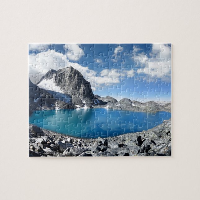 Lake Catherine and Banner Peak - Sierra Nevada Jigsaw Puzzle (Horizontal)