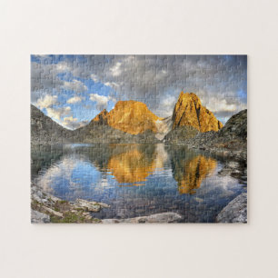 Lake Catherine Banner Ritter Sunset - Sierra Jigsaw Puzzle