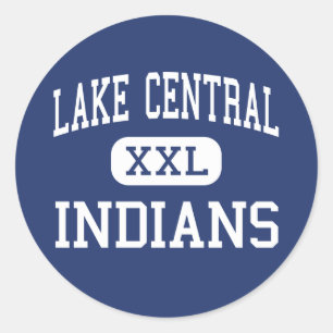 Lake Central - Indians - High - Saint John Indiana Classic Round Sticker