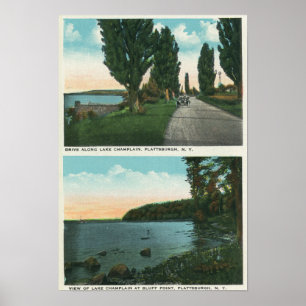Lake Champlain Drive View Poster