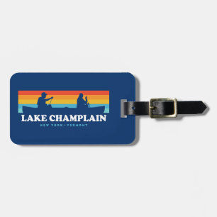 Lake Champlain New York Vermont Canoe Luggage Tag