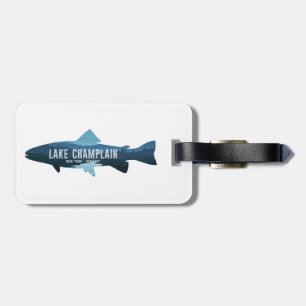 Lake Champlain New York Vermont Fish Luggage Tag