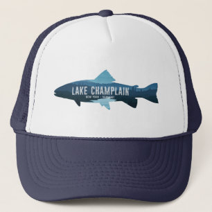 Lake Champlain New York Vermont Fish Trucker Hat