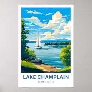 Lake Champlain North America Travel Print