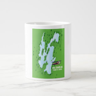 Lake Champlain USA Canada Map poster Large Coffee Mug