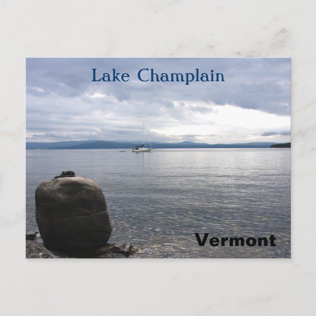Lake Champlain Vermont Postcard (Front)