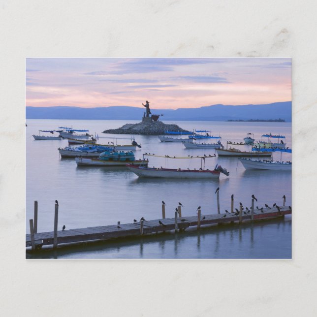 Lake Chapala Islet and Pier Postcard (Front)