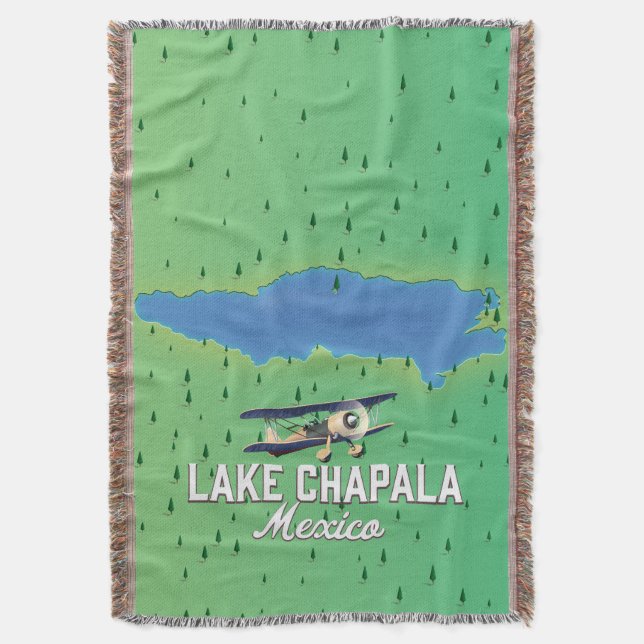 lake Chapala Mexico Throw Blanket (Front Vertical)