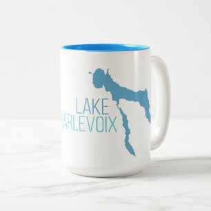 Lake Charlevoix Two-Tone Coffee Mug