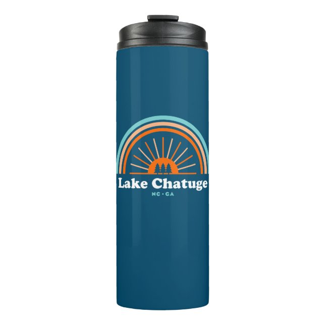 Lake Chatuge North Carolina Georgia Rainbow Thermal Tumbler (Front)