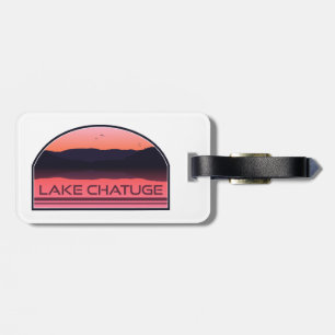 Lake Chatuge North Carolina Georgia Red Sunrise Luggage Tag