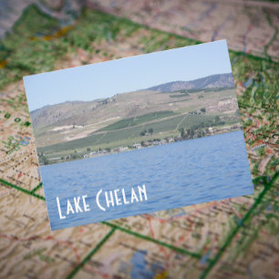Lake Chelan, Washington Travel Photo Postcard