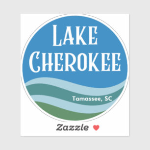 Lake Cherokee Waves Sticker