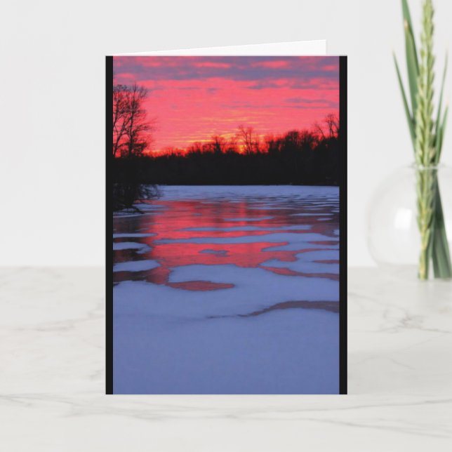 Lake Chilton Sunset Any Occasion Card (Front)