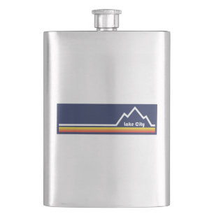 Lake City Colorado Hip Flask