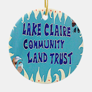 Lake Claire, Lake Claire Atlanta, Lake Claire  Ceramic Ornament