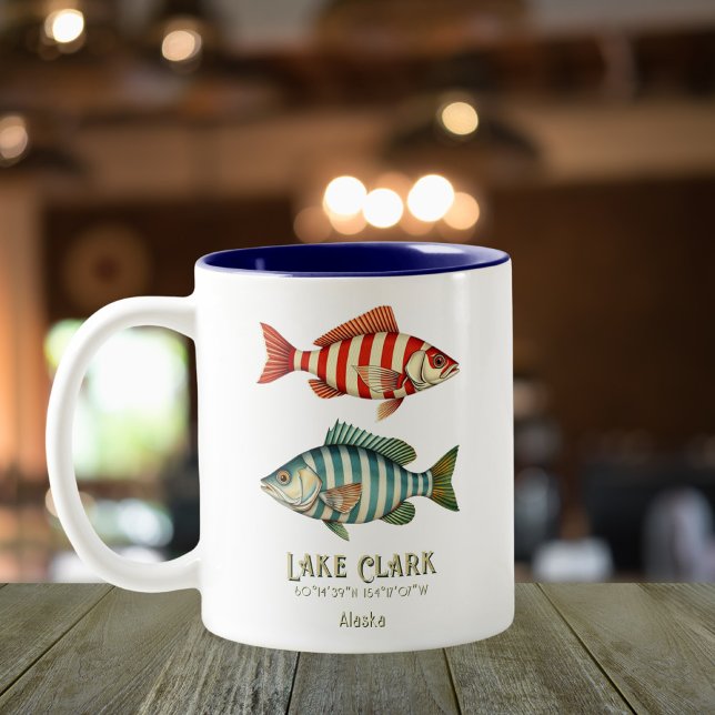 Lake Clark Alaska nautical fish Mug (Creator Uploaded)