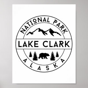 Lake Clark National Park Alaska Nature Hiking Outd Poster