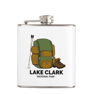 Lake Clark National Park Backpack Hip Flask