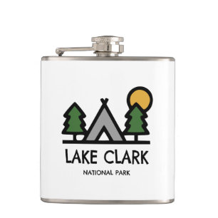 Lake Clark National Park Hip Flask