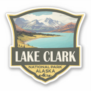 Lake Clark National Park Illustration Travel Art