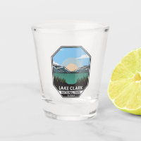 Lake Clark National Park Minimal Retro Emblem