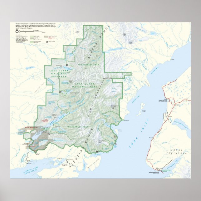 Lake Clark National Park Poster (Front)