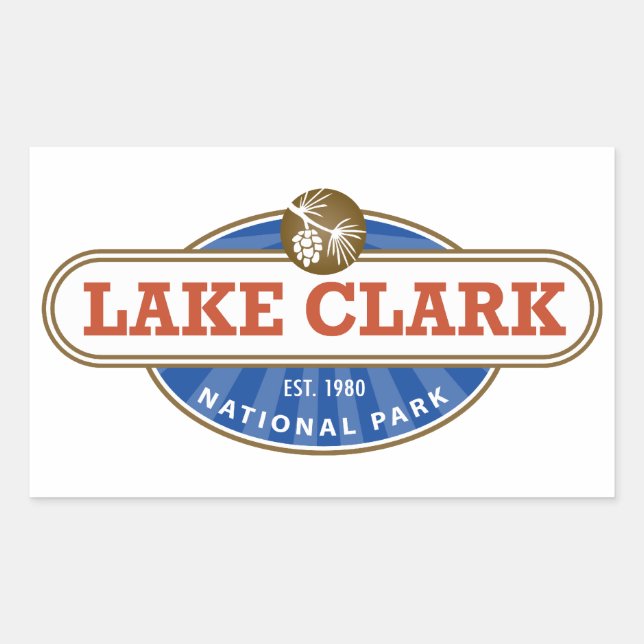 Lake Clark National Park Rectangular Sticker (Front)