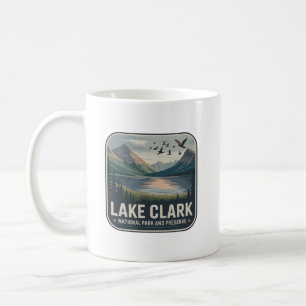 Lake Clark National Park Retro Badge Coffee Mug