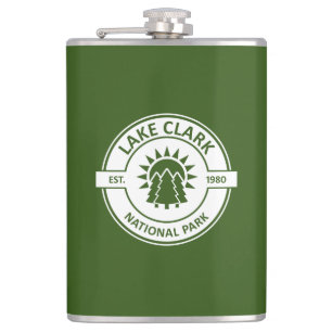 Lake Clark National Park Sun Trees Hip Flask