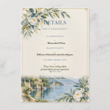 Lake Como | Elegant Blue & Gold Wedding Details