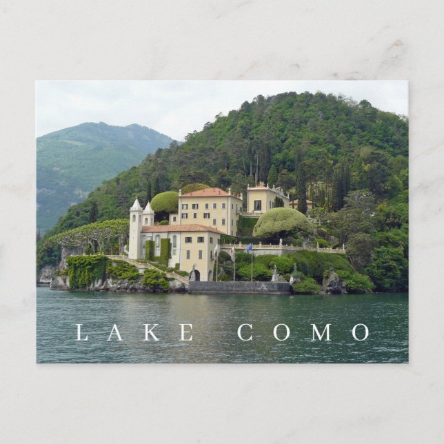 Lake Como Isola Comacina view postcard (Front)