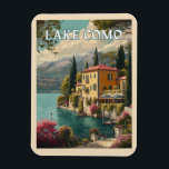Lake Como – Italian Lakeside Charm Magnet<br><div class="desc">Escape to the serene beauty of Lake Como with this striking poster! Featuring a picturesque yellow villa perched on a hillside, a sailboat gliding across turquoise waters, and snow-capped Alps in the distance, this design captures the essence of Italian luxury and tranquillity. Perfect for travelers, art enthusiasts, or anyone who...</div>