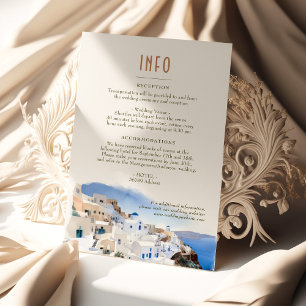 Lake Como Italy Destination Insert INFO Details Invitation