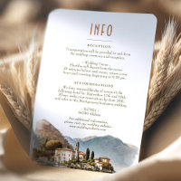 Lake Como Italy Destination Insert INFO Details