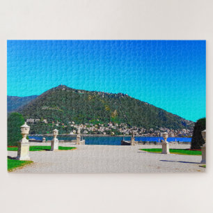 Lake Como Italy Landscape Mountains Jigsaw Puzzle