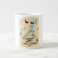 Lake Como Italy Map Travel poster