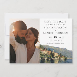 Lake Como Italy Photo Destination Wedding Save The Date