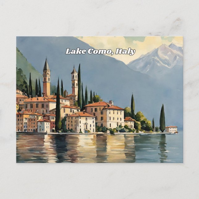 Lake Como Italy Postcard (Front)