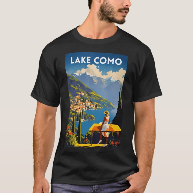 Lake Como Italy T-Shirt (Front)
