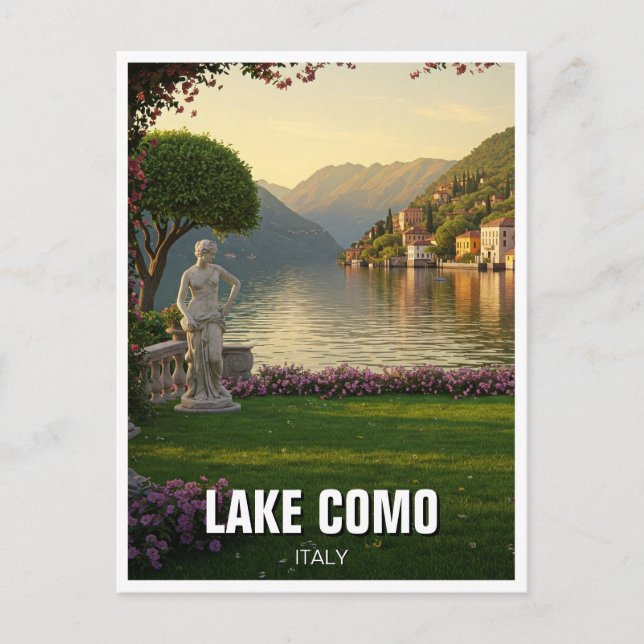 Lake Como Italy Travel Postcard (Front)