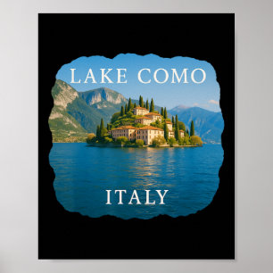 Lake Como Italy Vacation Bellagio Summer Italian L Poster