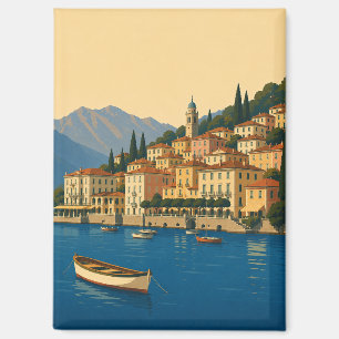 Lake Como Italy Vintage Travel Italian Lakes Magnet