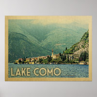 Lake Como Italy Vintage Travel