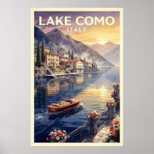Lake Como Italy Vintage Travel
