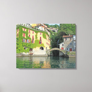Lake Como Nesso view canvas print