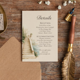 Lake Como Script Details Enclosure Card