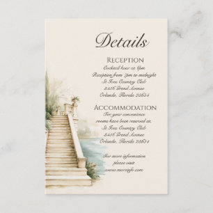 Lake Como Script Details Enclosure Card