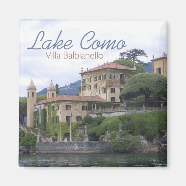 Lake Como Villa Balbianello Travel Photo Magnet (Front)